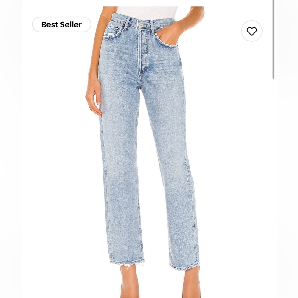Agolde 90s Mid Rise Straight Jeans in Snapshot